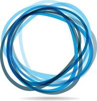 Vector Graphics Of Abstract Blue Circles