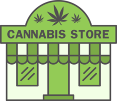 Cannabis Geschäft Symbol. medizinisch Marihuana Geschäft zum Gras Kauf png