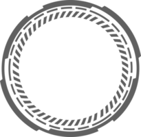 hud trogen element. abstrakt optisk syfte. cirkel geometrisk form för virtuell gränssnitt och spel. kamera sökare för prickskytt vapen png