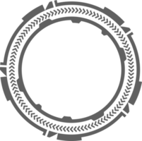 hud futuristisch Element. abstrakt optisch Ziel. Kreis geometrisch gestalten zum virtuell Schnittstelle und Spiele. Kamera Sucher zum Scharfschütze Waffe png