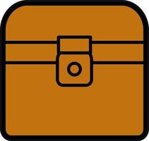 Treasure Chest Vector Icon Design