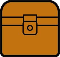 Treasure Chest Vector Icon Design