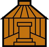 Yurt Vector Icon Design