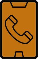 Mobile Call Vector Icon Design