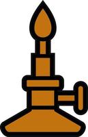 Bunsen Burner Vector Icon Design