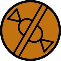 No Sweet Vector Icon Design