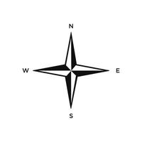 Compass icon isolated on a white background vector