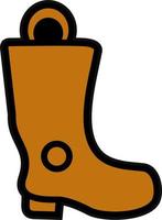 Firefighter Boots Vector Icon Design