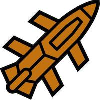 Army Rocket Vector Icon Design