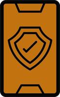 Mobile Security Vector Icon Design