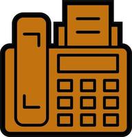 Fax Machine Vector Icon Design