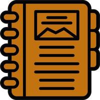 Diary Vector Icon Design