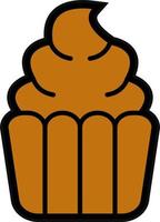 Cupcake Vector Icon Design