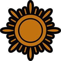 diseño de icono de vector de sol