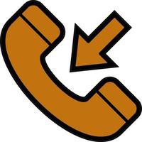 Incoming Call Vector Icon Design