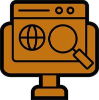 Global Search Vector Icon Design