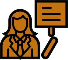 Female Teacher Vector Icon Design