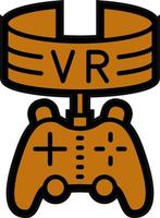 Vr Game Vector Icon Design