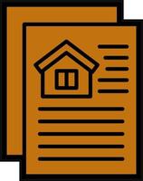 House Documents Vector Icon Design