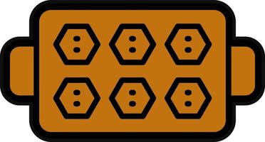 Baking Tray Vector Icon Design