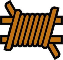 Barbed Wire Vector Icon Design