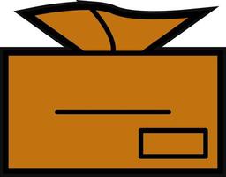 Tissue Box Vector Icon Design