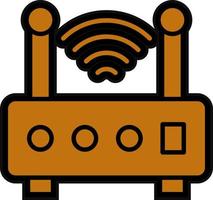 Wireless Router Vector Icon Design