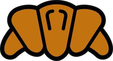 Croissant Vector Icon Design