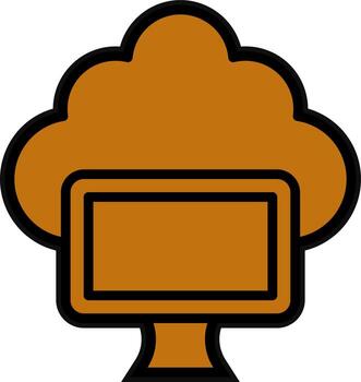 diseño de icono de vector de computación en la nube