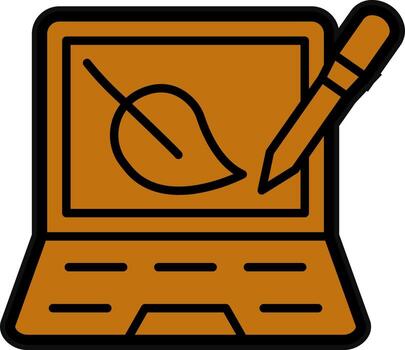 digital bosquejo vector icono diseño