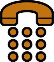 Phone Dial Vector Icon Design