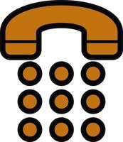 Phone Dial Vector Icon Design