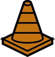 Road Cone Vector Icon Design