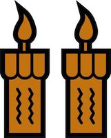 diseño de icono de vector de velas