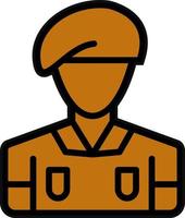 Army Soldier Vector Icon Design