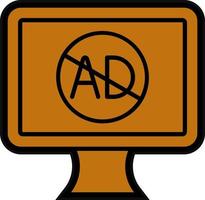 Ad Blocker Vector Icon Design