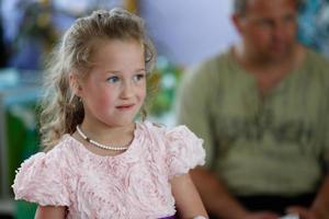 Portrait of a middle-aged preschooler girl. photo