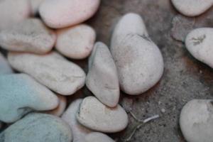 irregular clusters of white stones photo