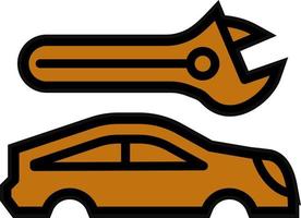 Car Body Repair Vector Icon Design