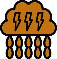 Heavy Rain Vector Icon Design