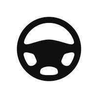 Car steering icon isolated on white background vector