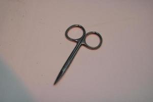photo of silver stainless steel scissors