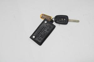 photo of car key on white background