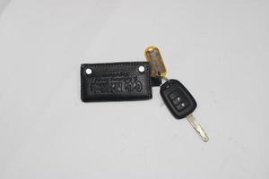 photo of car key on white background