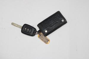 photo of car key on white background