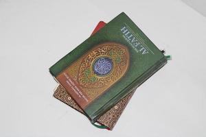 photo of quran with white background