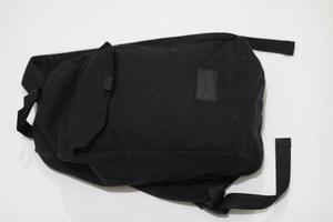 Photo of a black bag on a white background