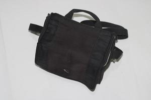 Photo of a black bag on a white background