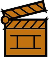 Clapper Board Vector Icon Design