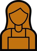 Lady Seller Vector Icon Design